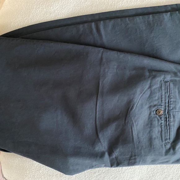 MUST GO!!! WORN ONCE - MENS GAP KHAKI SKINNY 34 X 34 TURQUOISE BLUE/GREEN - Picture 7 of 8